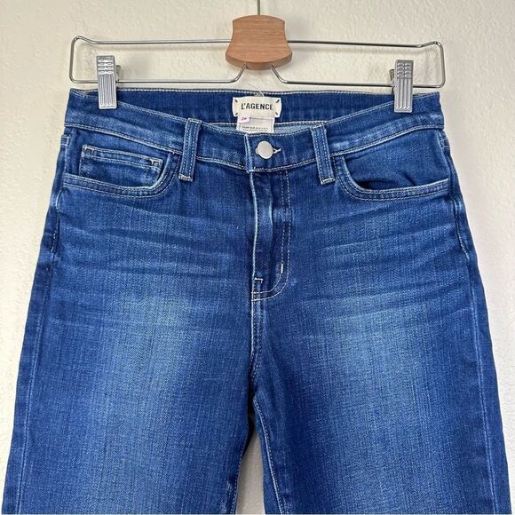 L’AGENCE El Matador French Slim Crop Jeans Size 26 - Picture 3 of 10